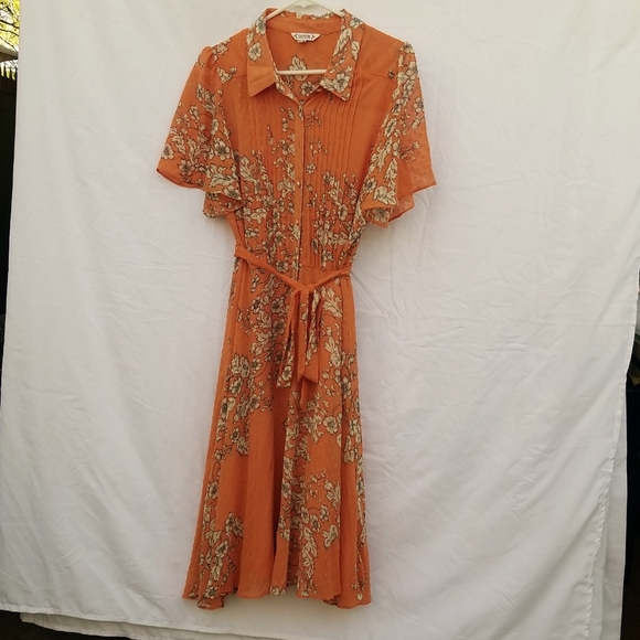 Nanette Lepore Dresses & Skirts - Nanette Lepore short sleeved dress size 12 salmon/white/black